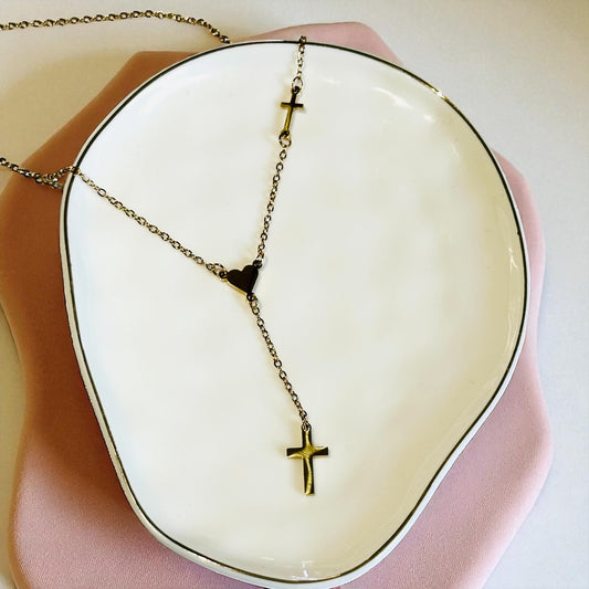 Rosario Heart Necklace