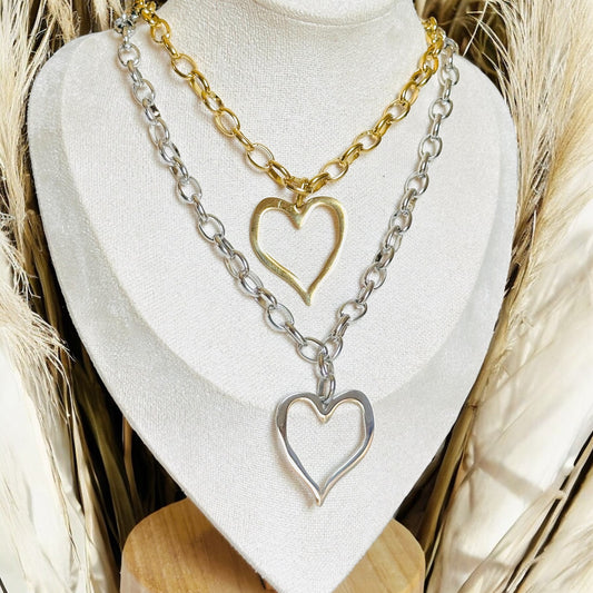 Heart Love Drop Necklace