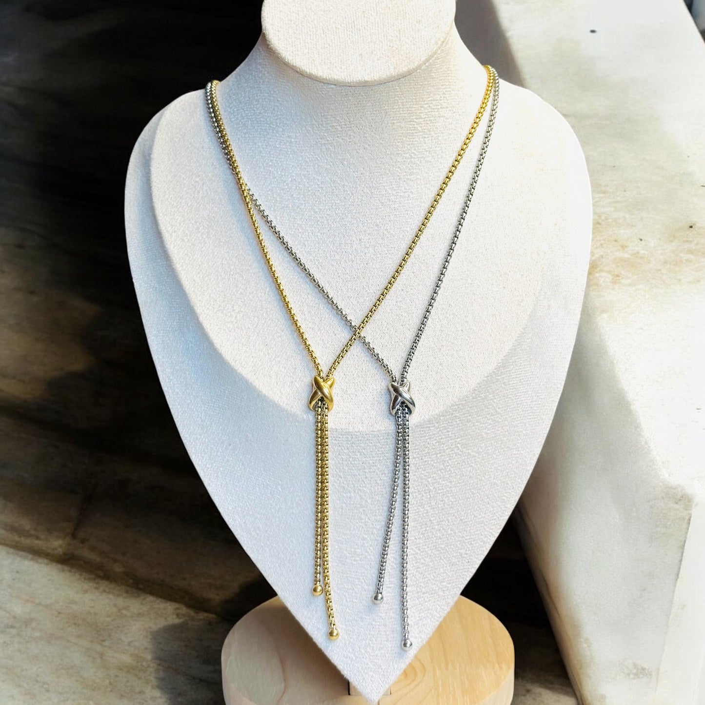 Box Long Chain Necklace