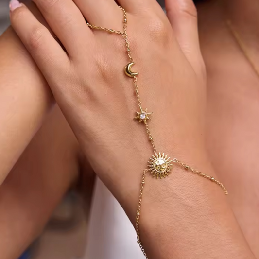 Sky Trio Ring Bracelet