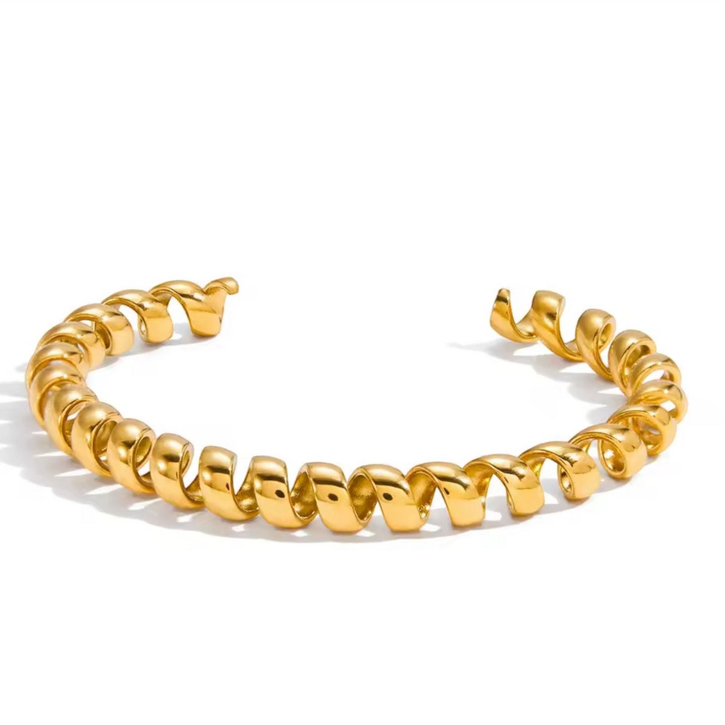 Spiral Bangle Bracelet
