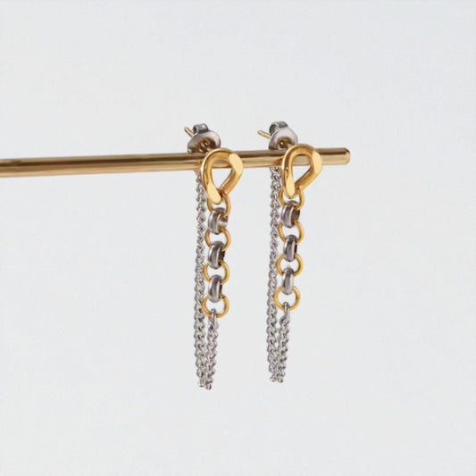 Tassel Chain Links Earrings
