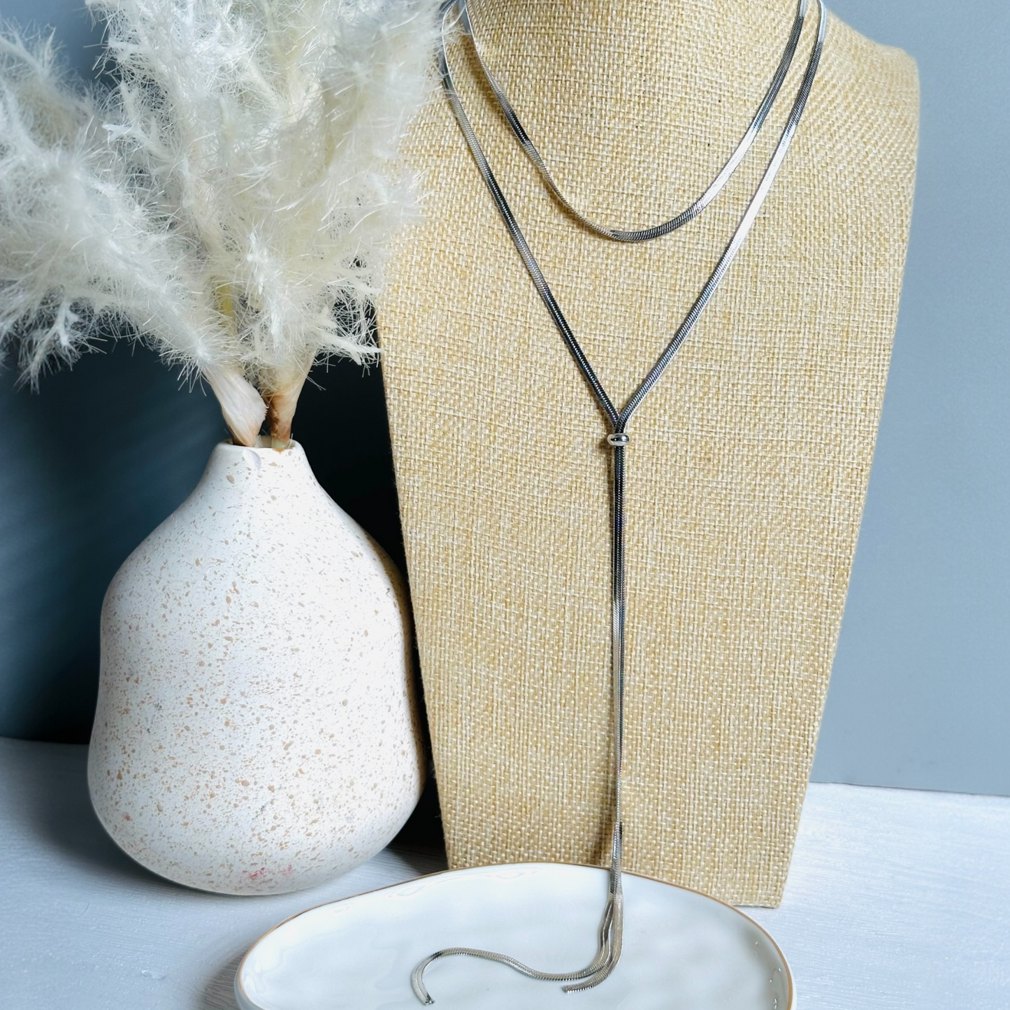 Corbatin Snake Long Necklace