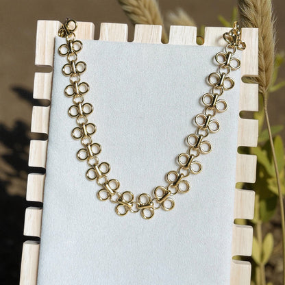Round Hollow Chain Necklace