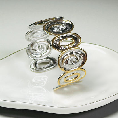 Flower Rose Bangle Bracelet