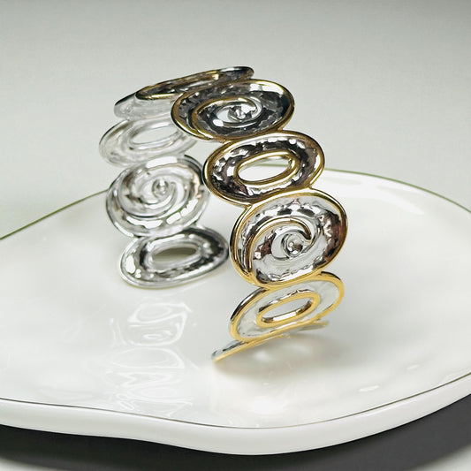 Flower Rose Bangle Bracelet