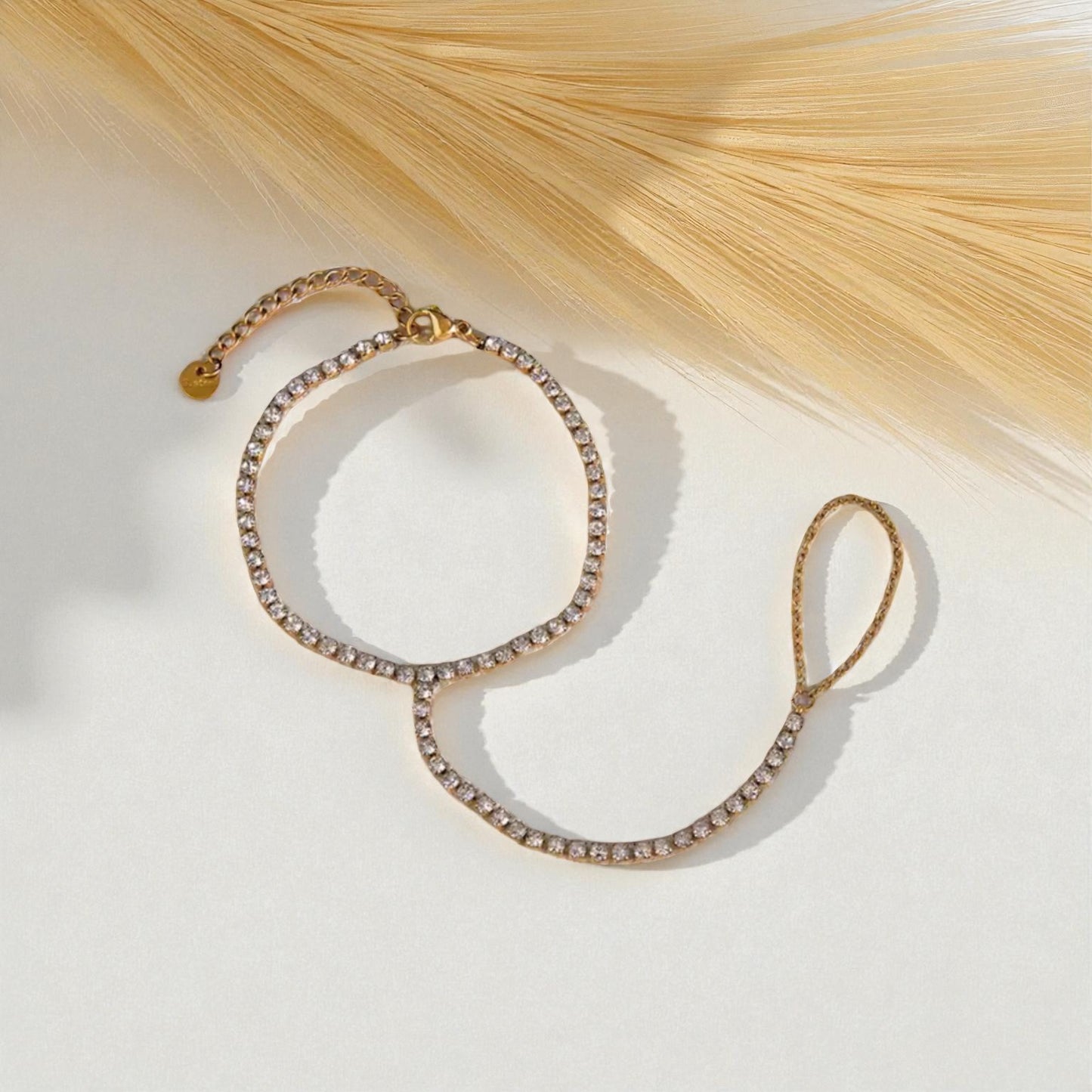 Tennis Finger Ring Braclet