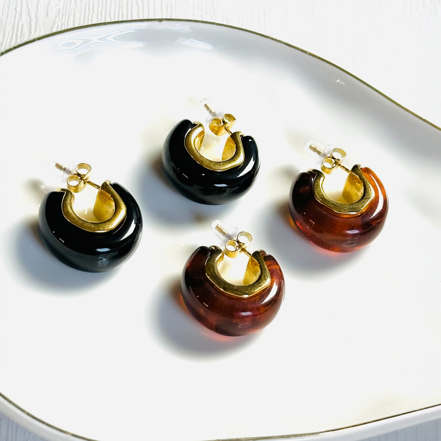 Autumn Vintage Hoop Earrings