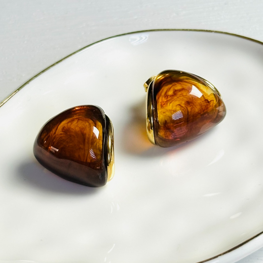 Triangle Ambar Earrings