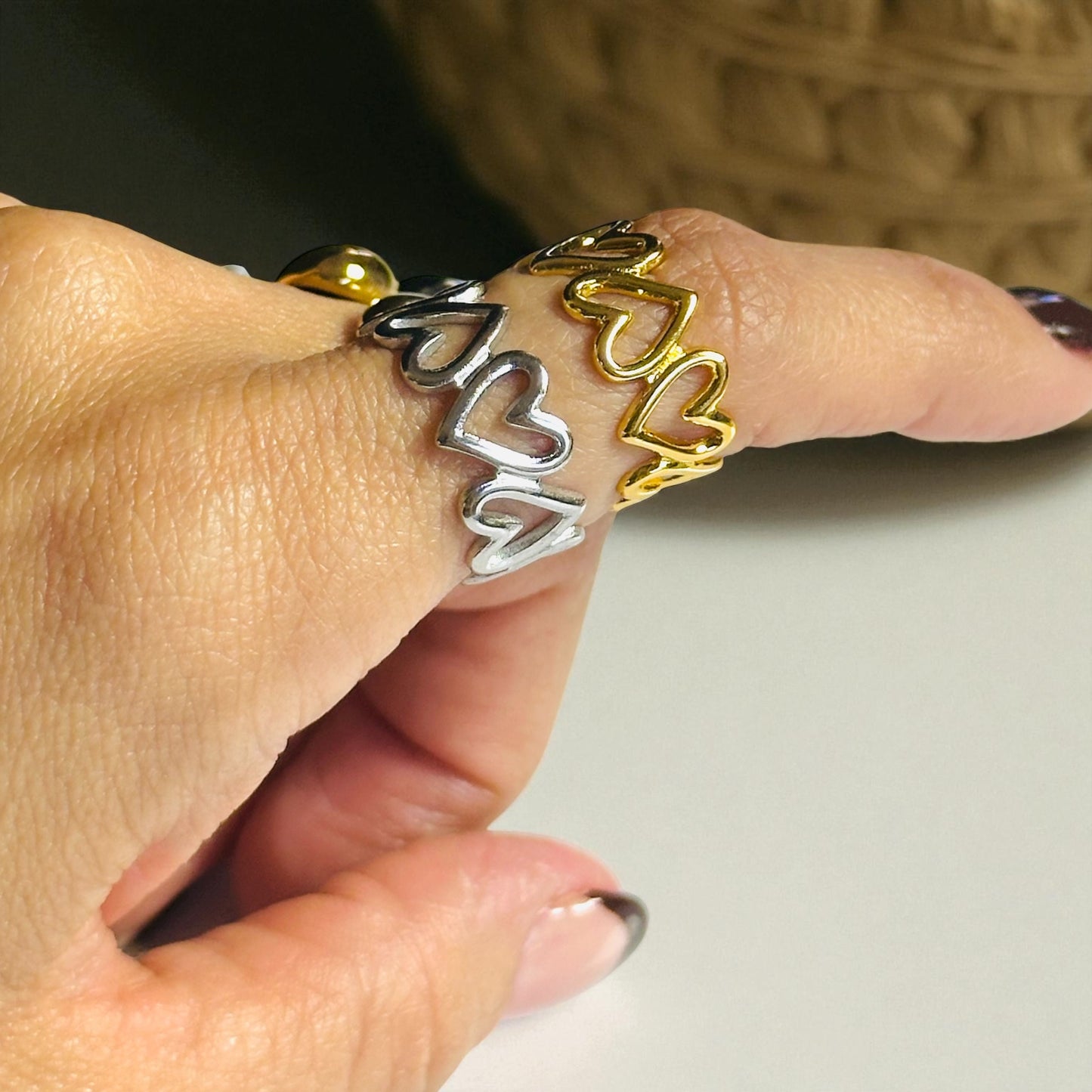 Infinity Hearts Ring