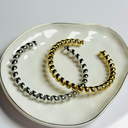 Spiral Bangle Bracelet