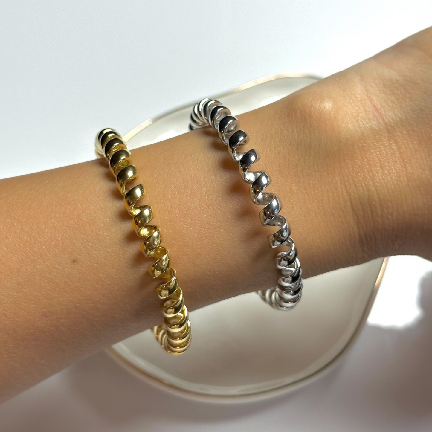 Spiral Bangle Bracelet